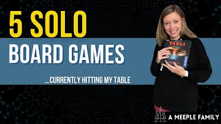 My Top FIVE Solo Board Games Played this Month! |Table Top Games | Board Games | Solo Games