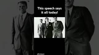 John F Kennedy talking about secret society