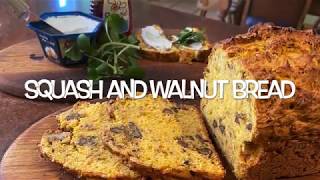 Delicious squash and walnut bread