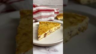 QUICHÉ LORRAINE #receta #facil #comer #cocinar #quiche #bacon #queso #recetas #rapido #rico #shorts