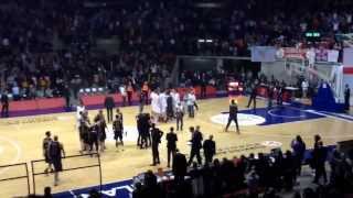 Fischio finale di Armani Jeans Milano - VSBrose Bamberg (Eurolega 2013-2014)