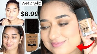 HINDI | Wet n Wild Photo focus DEWY Foundation Desert Beige on Indian Skin Tone