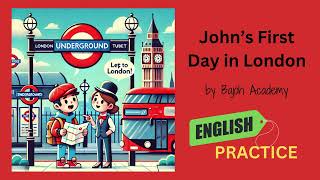 LEARN ENGLISH WITH STORIES - John’s First Day in London - B1 | Bajoh Academy