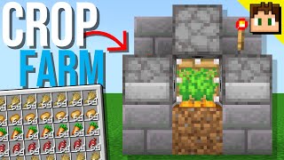 How To Build an EASY NANO CROP FARM! [Minecraft Bedrock 1.21] Tutorial