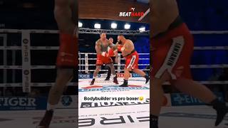 Bodybuilder vs pro boxer 🥊🤯#boxing #combatsports #ko #knockout #beathard #shorts #fight #champion