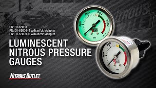 Nitrous Outlet Luminescent Nitrous Pressure Gauge