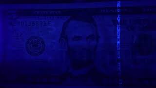 Detecting Counterfeit Money experiment (Black light Experiment)