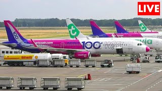 LIVE PlaneSpotting 🔴 #EINDHOVEN AIRPORT Departures/ arrivals live atc