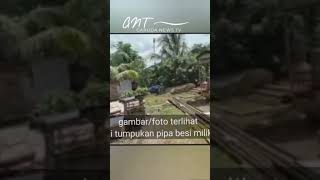 di duga oknum kades beli pipa besi hasil curian milik Pt.pertamina