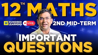 11th & 12th Maths  Second Mid Term Important Questions 2024 | #11thmaths #12thmaths #publicexam2025