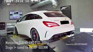 Mercedes CLA 45 AMG 2.0T 381hp stage 1+ tuned to 435HP-600NM powered by ASD PERFORMANCE