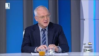 Председателят на УС на АИКБ Васил Велев в ТВ студиото на "Денят започва" по БНТ1 (19/06/2017 г.)