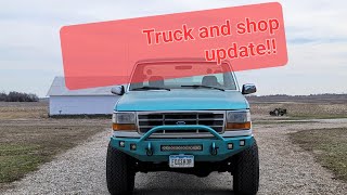 1994 Ford F150 4x4 update and the old shop building needs some electrical work for the welder.