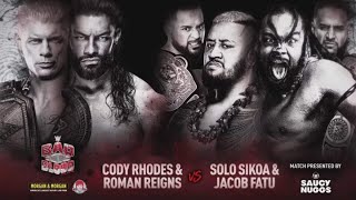 Bad Blood 2024 FULL MATCH - Cody Rhodes & Roman Reigns vs The Bloodline