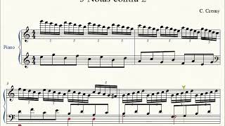 Czerny - Estudio polirrítmico Nº3 - 5 notas contra 2 (Blanca 30)