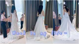 WEEK IN MY LIFE AS A BRIDE TO BE | Wedding Planning in Singapore, Gown Fitting & CNY 2021 在新加坡筹备婚礼~