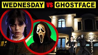 DROHNE überwacht WEDNESDAY ADDAMS und GHOSTFACE aus SCREAM 6 um 3 UHR mittags !!