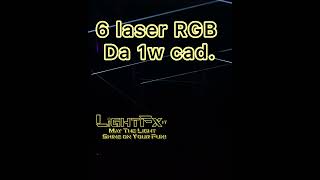 MagicBarDmx® Barra Mobile Laser 6x1w RGB con Controllo DMX