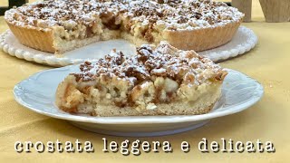 CROSTATA leggera delicata che si scioglie in bocca CREMOSISSIMA frolla senza burro crema senza latte