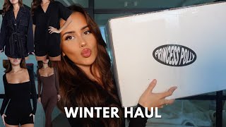 PRINCESS POLLY WINTER ESSENTIALS TRY ON HAUL + code!