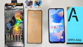 Oppo A16k Gaming Matte Glass Protector 🔥🔥 9D Matte File Ceramic - Born For Game