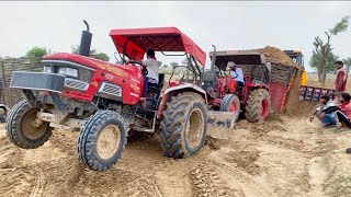 Mahindra 575 tractor got badly stuck in wet mud