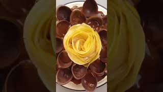 flower chocolate cake | homemade chocolate cake for everyone | #cake #shorts