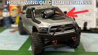 Hobbywing Quicrun Brushless System Install! Element Enduro Knightrunner Build Part 3