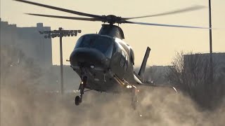 Private & Luxurious helicopters land in the SNOW !! (R44, A109, H135, H145)