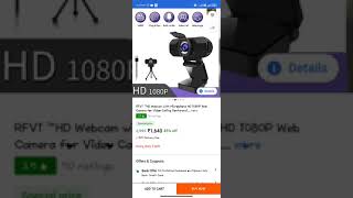 RFV1 HD Webcam With Microphone HD 1080 Webcamera For Video Calling Price And Details