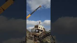 Kato 40 Ton Mobile Crane Work😱😱💯 #trending #tractorvideo