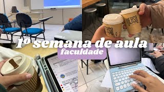 VLOG: 1ª semana de volta às aulas da faculdade | relações internacionais, trabalhos e cafés