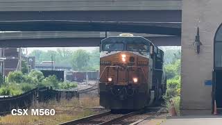 CSX and Amtrak Mohawk Sub action at Utica, NY with CSX 1976 and 911! 6/21/24 Part 1