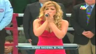 Michelle Soifer canta HIMNO NACIONAL - KINA MALPARTIDA vs briphrae nonghkipahuyuth BOXEO