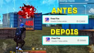 FREE FIRE LITE! COMO DIMINUIR O TAMANHO DO FREE FIRE E JOGAR SEM TRAVAMENTOS EM CELULARES FRACOS