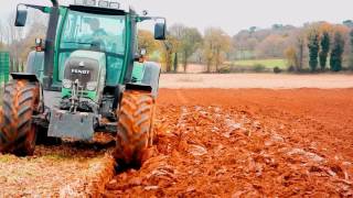 Semis/Labour FENDT 820/FENDT 714 dans le morbihan Sowing / Labour FENDT 820 / Fendt 714