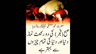 Fajar ki 2 Raqat namaz dunya ki har cheez say behtar ha #islamic #namaz