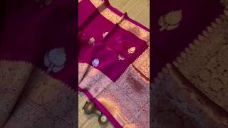 Pure Banarasi Kora Organza saree Handloom Made 7524931212 #bridalsarees #youtubeshorts #trending