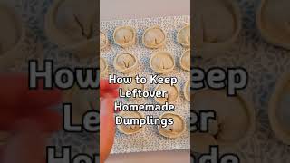 How to Keep Leftover Homemade Dumplings #SHORTS