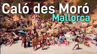 MALLORCA 🇪🇸 CALÓ DES MORÓ most stunning beach of the island 🇪🇸 Drone FOOTAGE