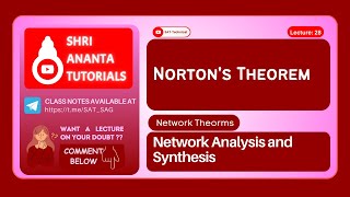 Norton's Theorem #kvl #electricalengineering #network #nodalanalysis #seriescircuit