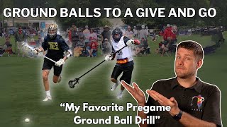 Ground Balls to Give and Go | Lacrosse | POWLAX