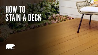 BEHR® Paint | How to Stain a Deck