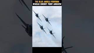 US Navy Blue Angels F/A-18 Super Hornets show off insane aerial skill #airshow #f18 #blueangels