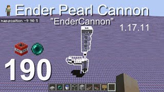 How to build an Ender Pearl Cannon (1.17.11) - Minecraft Bedrock Tutorials(190)