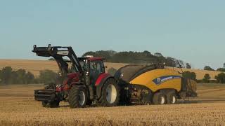 Valtra T234 Baling with New Holland BB1290 Square Baler