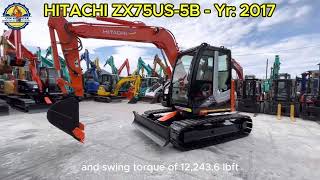 Own the Power: 2017 HITACHI ZX75US-5B Excavator for Sale | CEM NETWORK