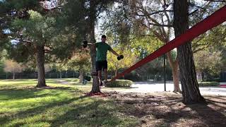 Side Lateral Raises on a Slackline- #slacklifting with Billy Candelaria