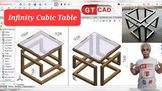 ♾️So Easy:Infinity Cubic Table Solidworks