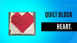 Sampler Sew A Long Heart Quilt Block